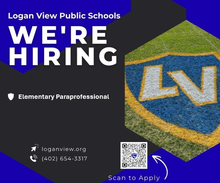 Flyer advertising hiring for an elementary paraprofessional.