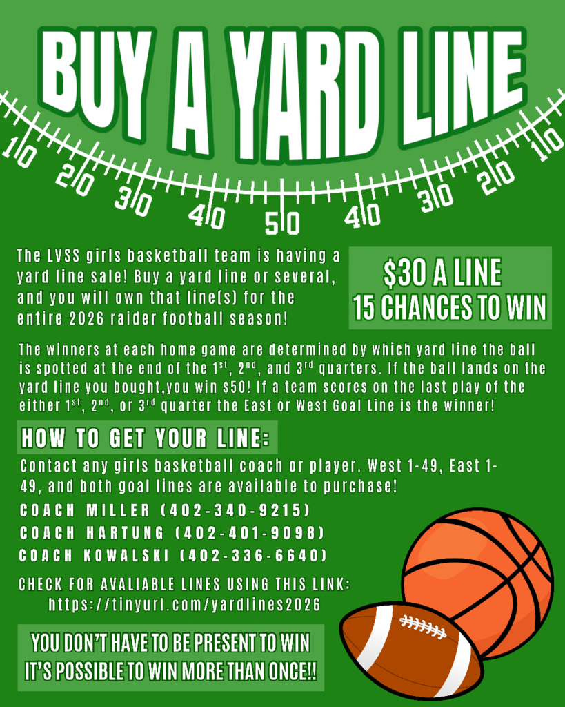 Buy a Yard Line Football Fundraiser Graphic
