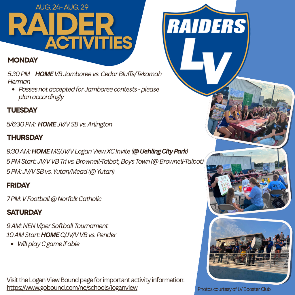 NSAA Week 8 Activities Information