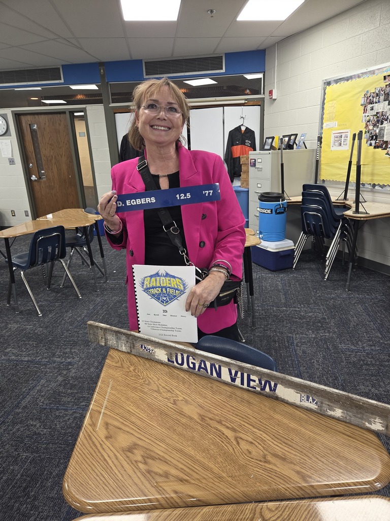 When a Raider legend comes back to visit, you share a few stories and send her with more. Good to visit with Donna Egbers, Class of '78.