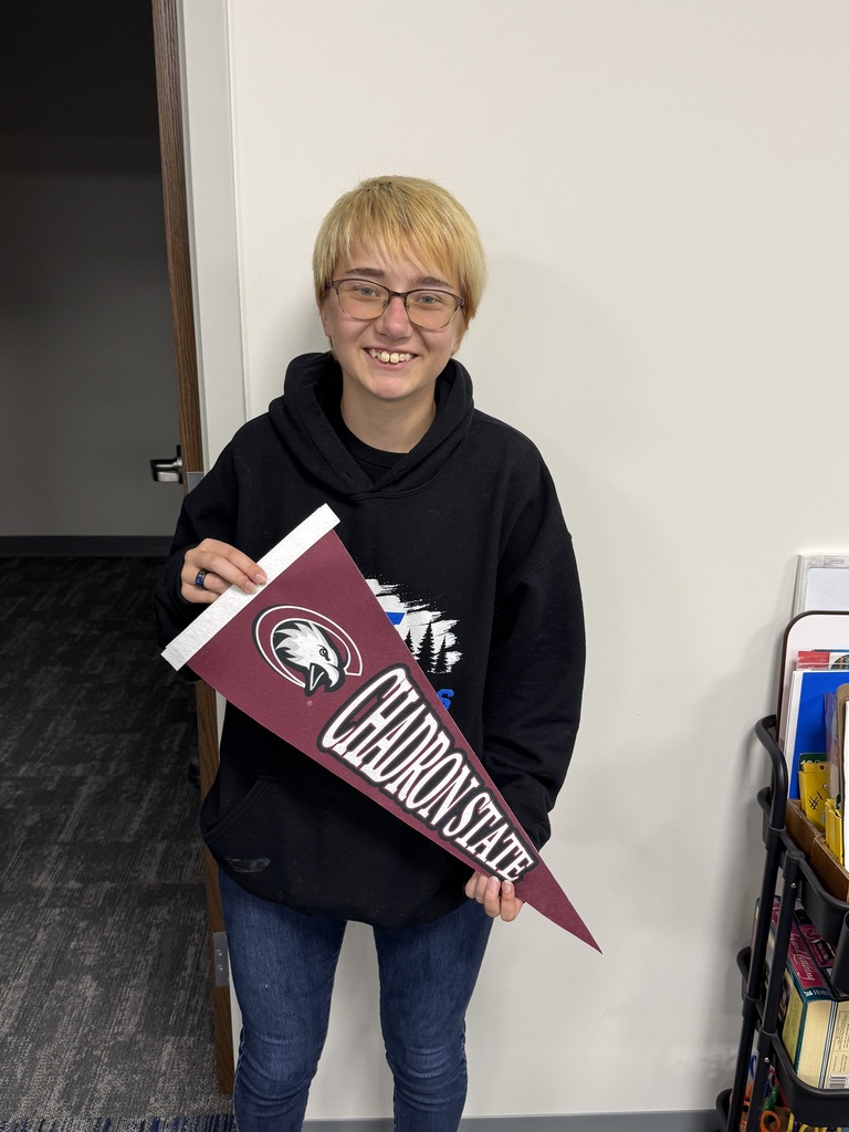 Students holding their apply2college banners!