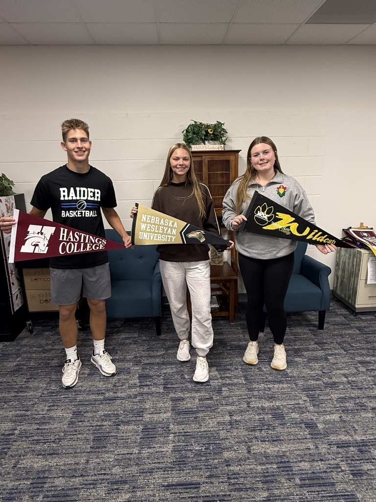 Students holding their apply2college banners!