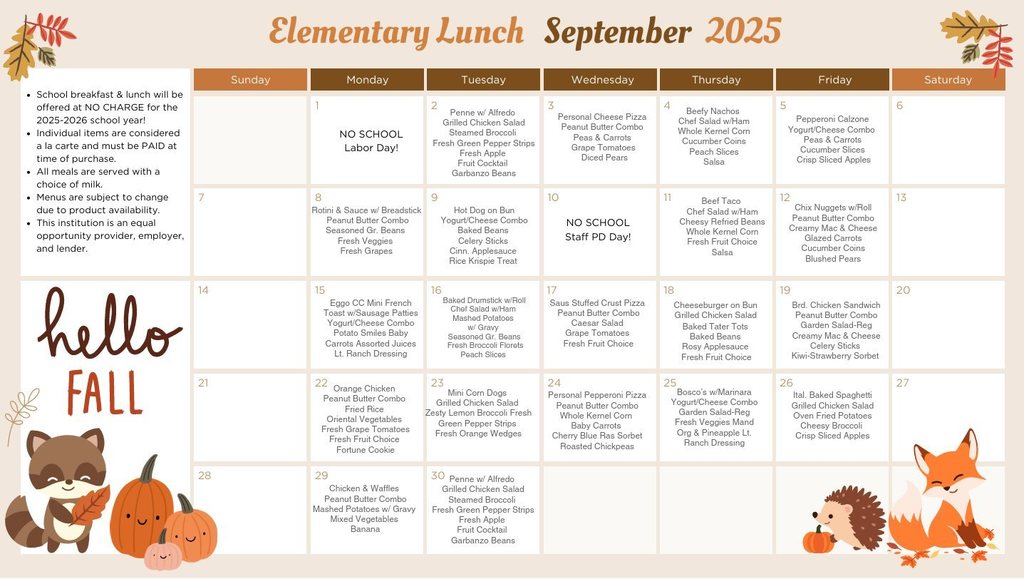Lunch September