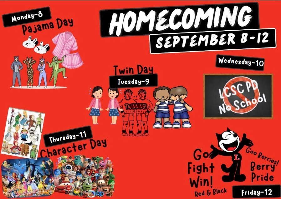 Homecoming September 8-12