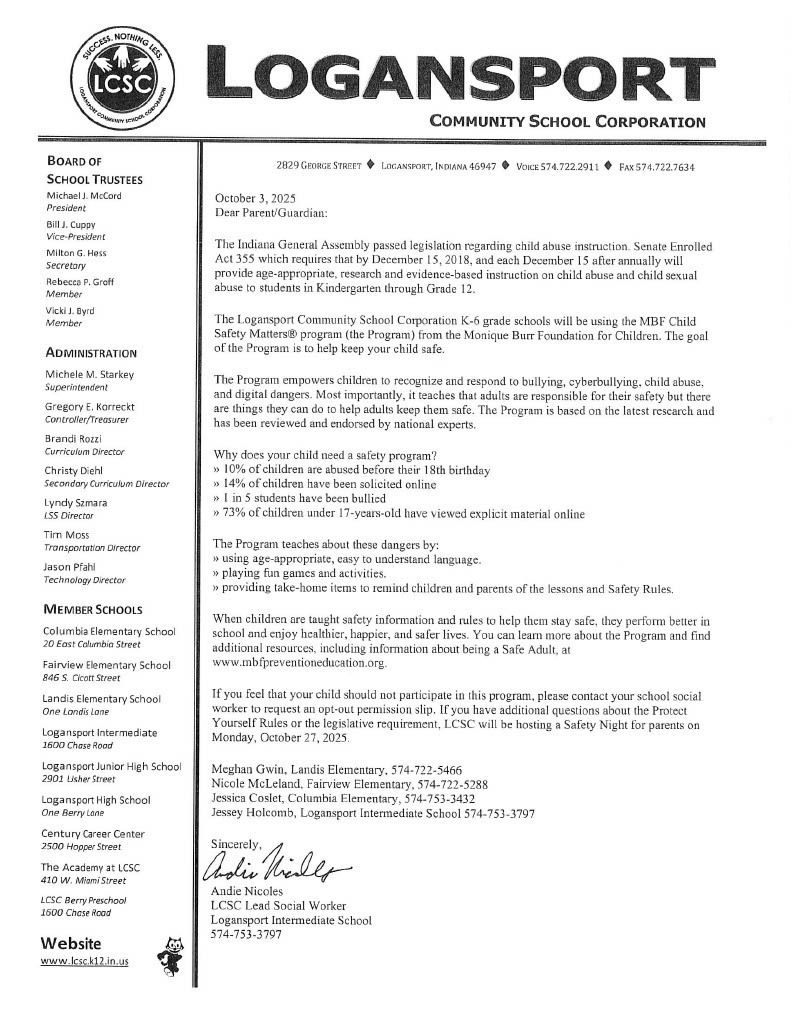 📢 Schedule Update Due to our presenter being ill, the Child Safety Matters (SEA 355) presentation has been rescheduled for December 5th.