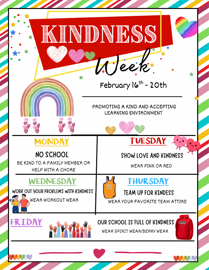KINDESS WEEK FEBRUARY 16TH-20TH! 