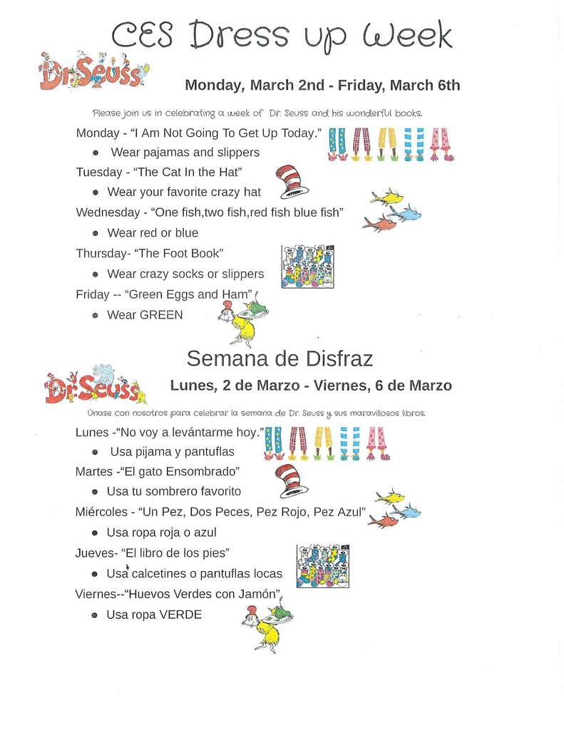 DR. SEUSS DRESS UP WEEK! 