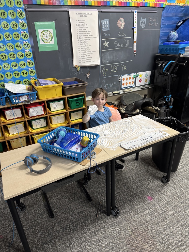 Shaving cream word work❤️