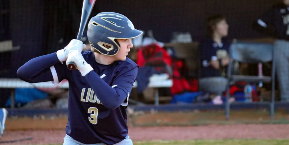 Jonathan Chapman bats during an Loganville Christian Academy baseball game.