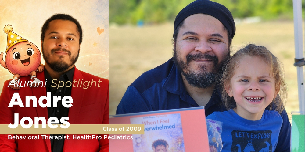 Alumni spotlight header image for Andre Jones