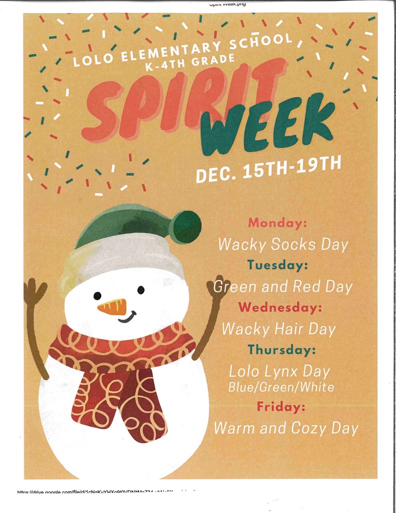 Elementary Spirit Week