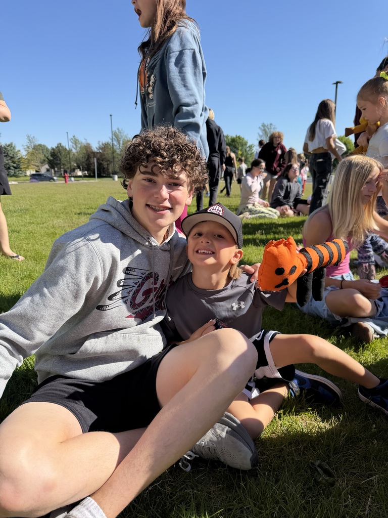 8th grade students made stuffed monsters for Kinderkids.