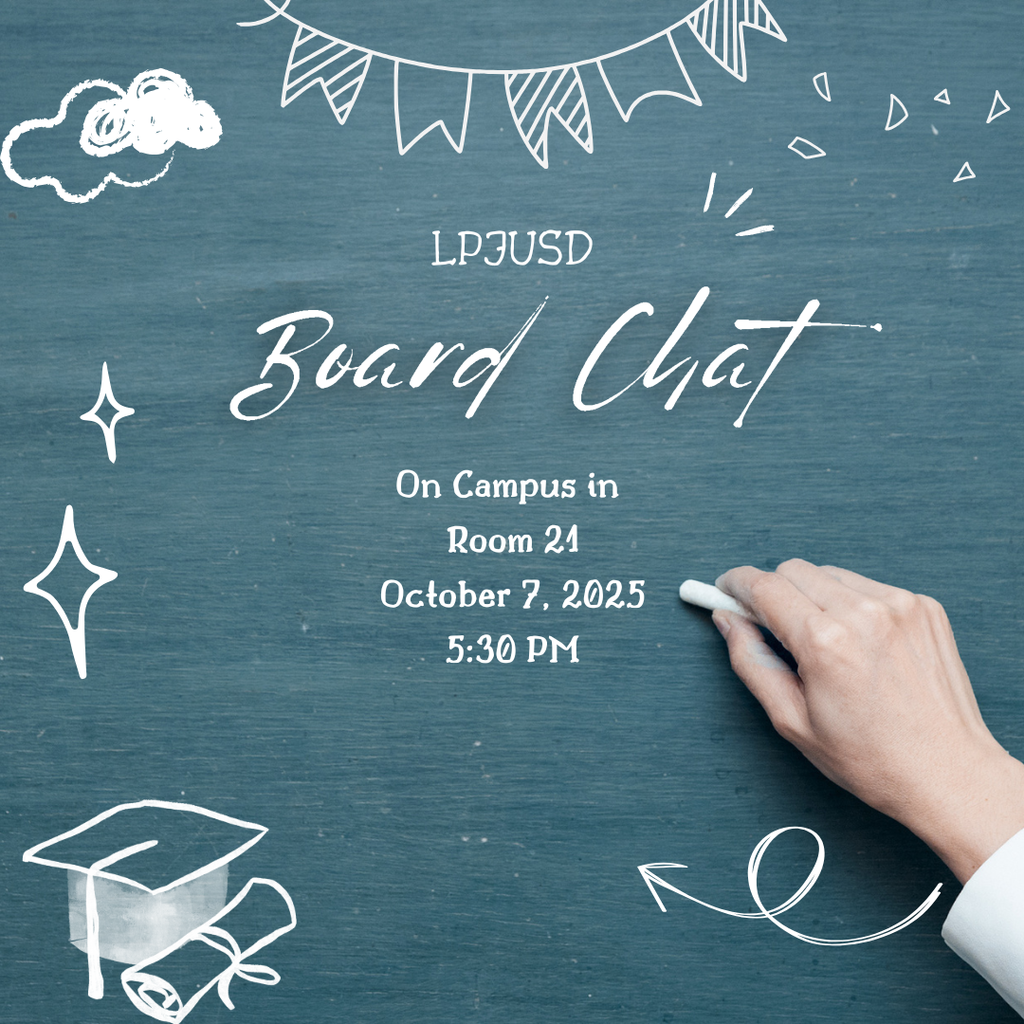 board chat poster stating it's october 7th at 5:30pm