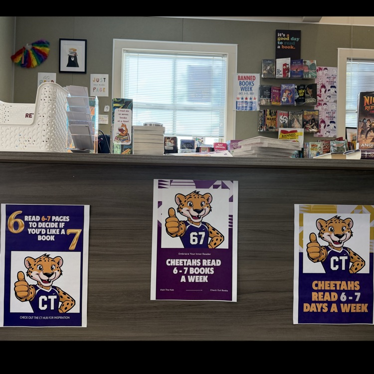 6 7 posters in the library 