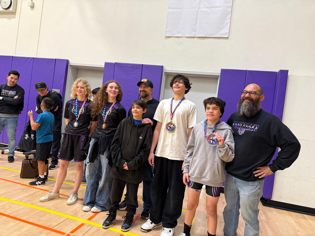 CT wrestlers with their coaches