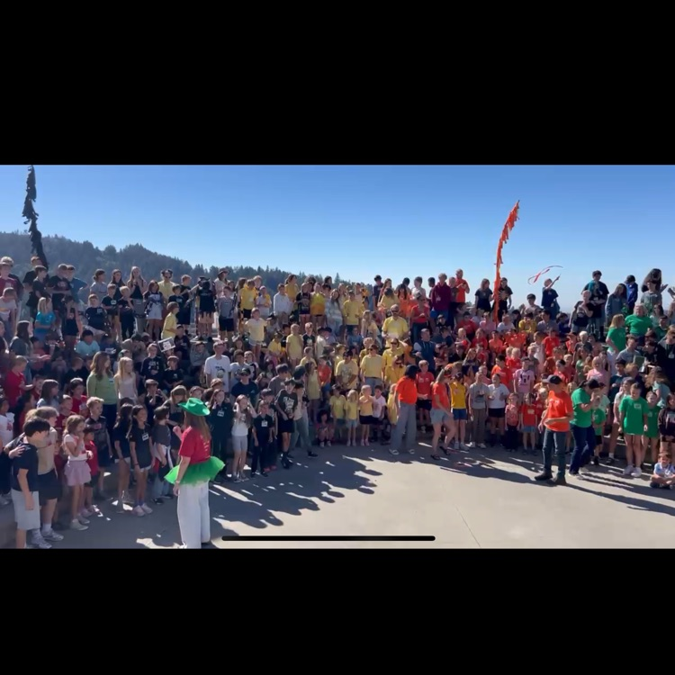 students and adults at their family event