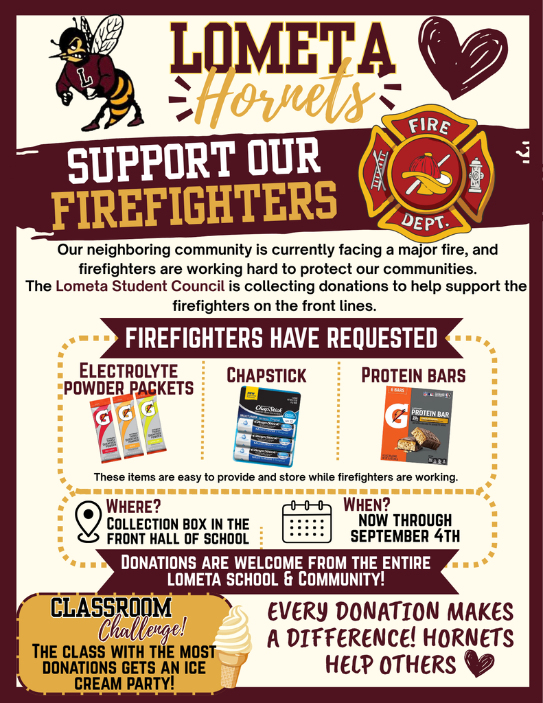 Firefighter Donation Flyer