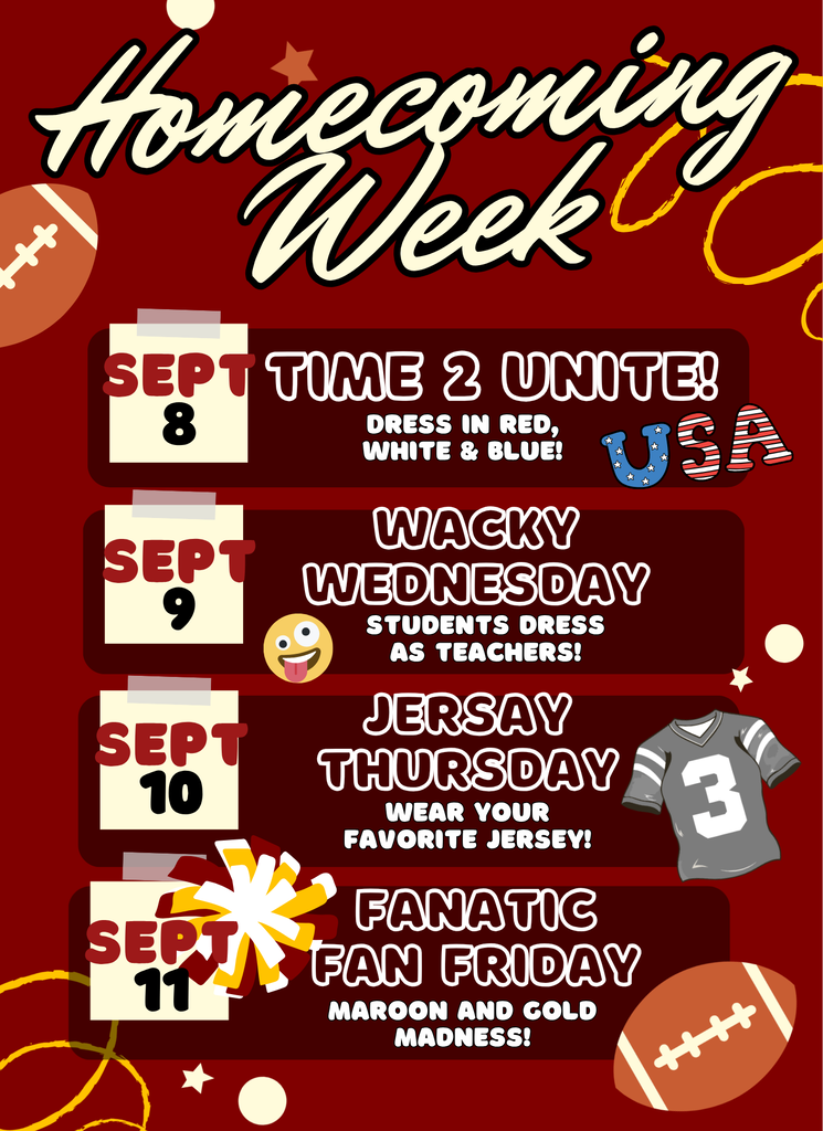 Homecoming Week Dress Up Days