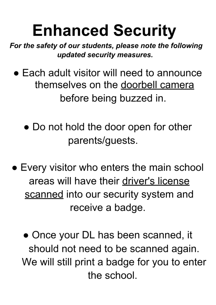 enhanced security