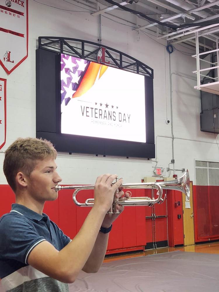 A LHS Student Plays Taps