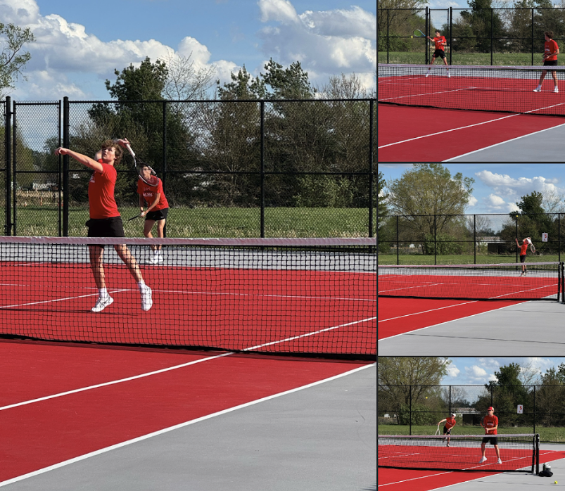 LHS Tennis Competes
