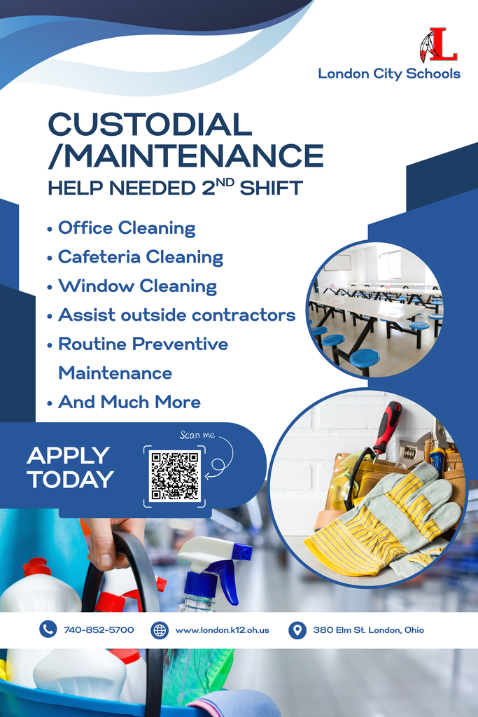 Custodial Help Needed