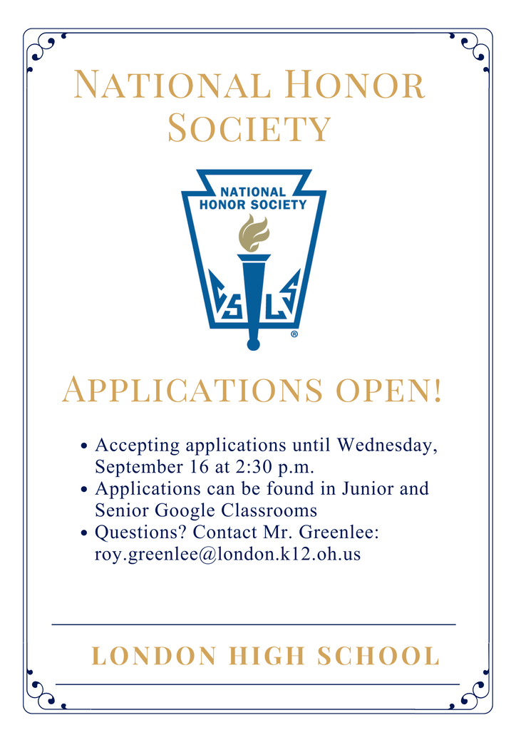 NHS Applications are open at LHS