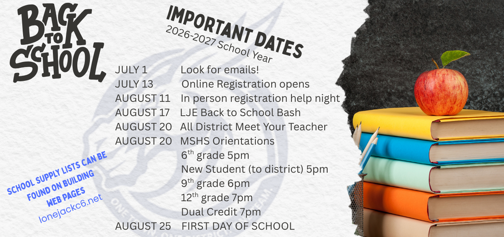 Back to School Dates 2026