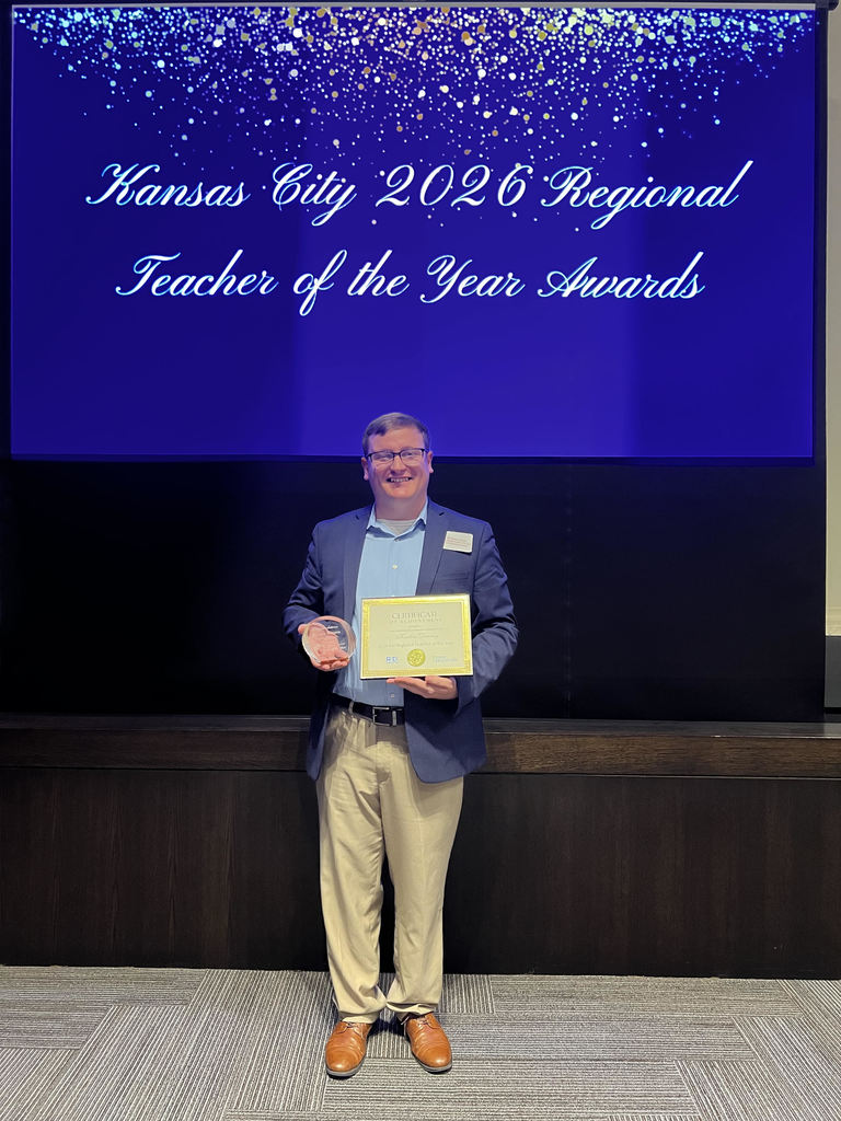 Congratulations Keaton Denney! Keaton celebrated his achievement as "2026 Regional Teacher of the Year" at Union Station! So proud of our Lone Jack District Staff and their accomplishments!