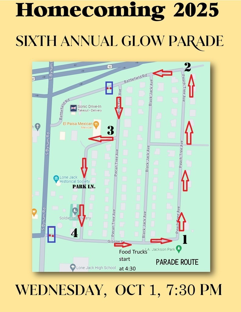 HOCO 2025 Parade Route