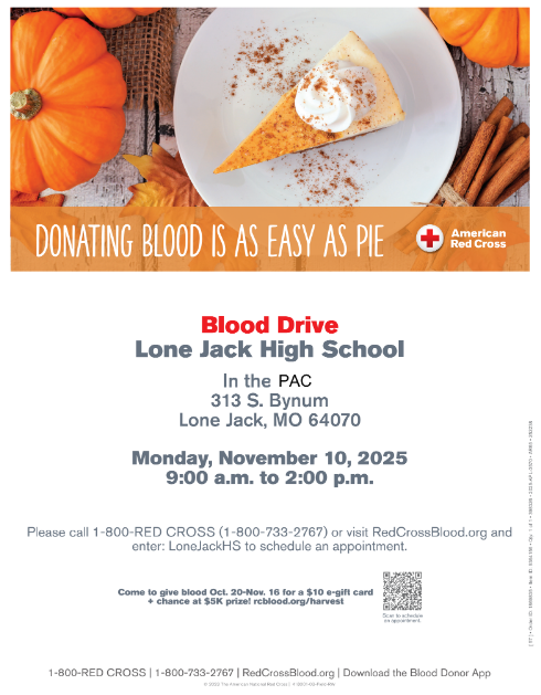 Blood Drive Monday! November 10