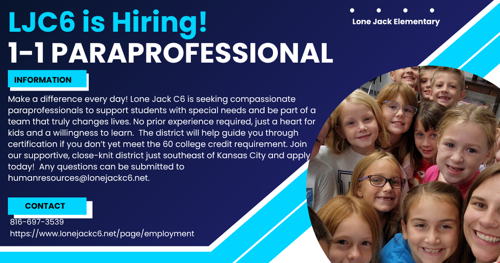 one to one paraprofessional position is taking applications for the elementary school