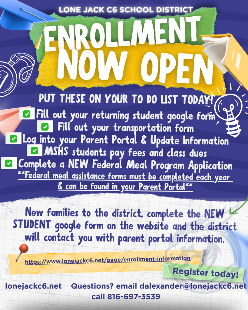 Enrollment Information - Back to School Registration Steps 2026