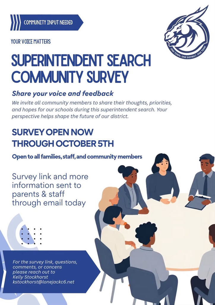 complete the superintendent search survey before October 5th.