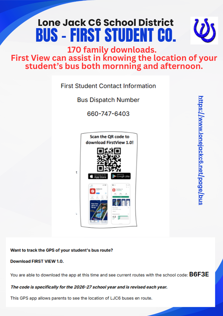 Use the First View bus GPS app