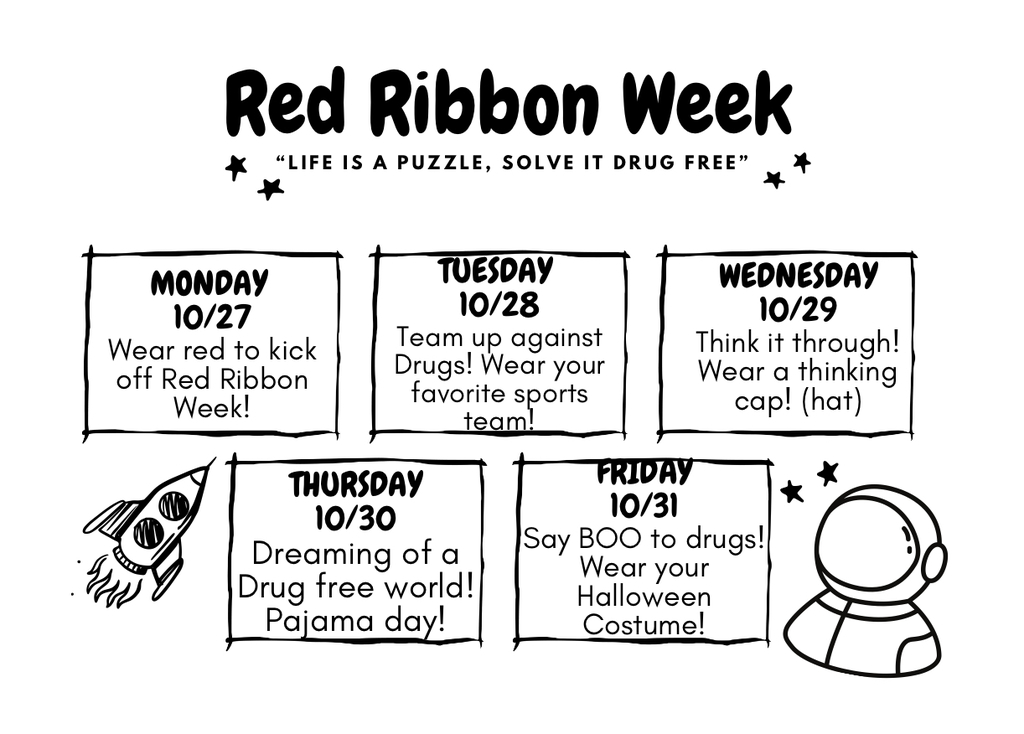 Red Ribbon week flyer