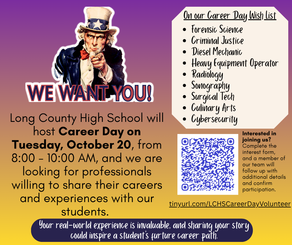Calling Career Day Volunteers!