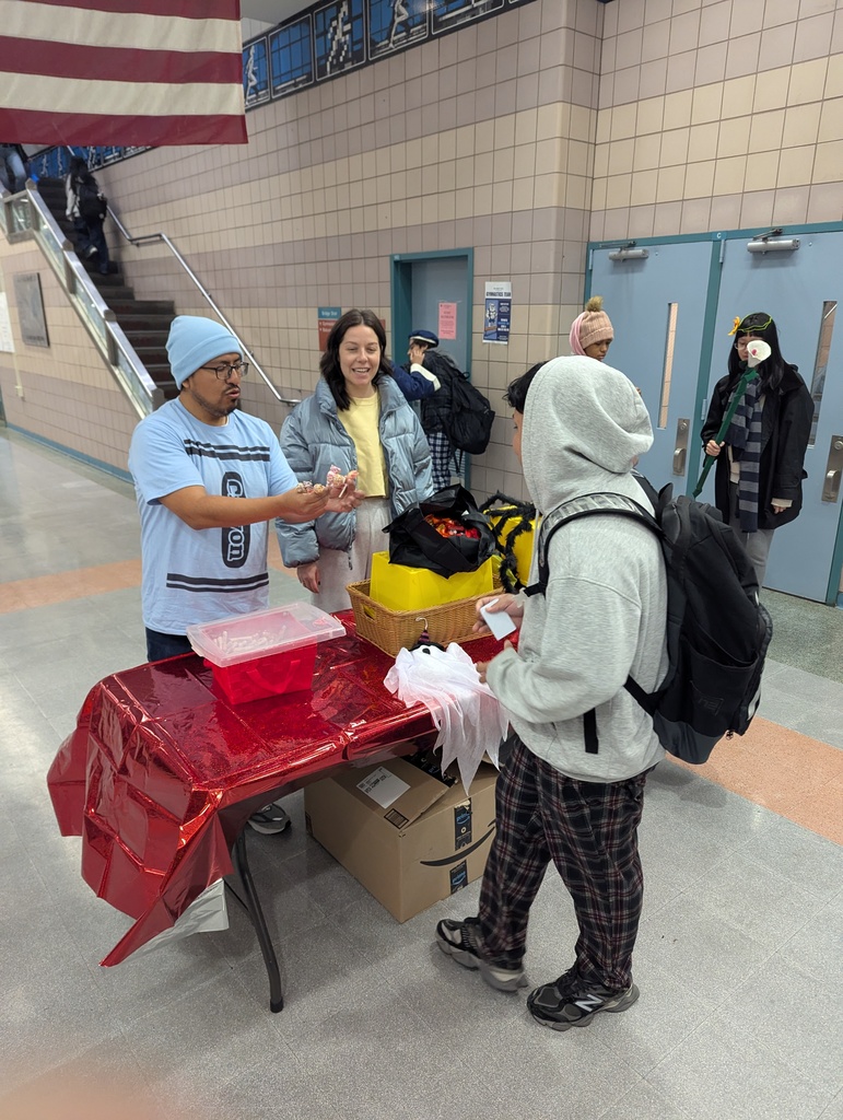 Some treats for LICHS students who arrive early on Halloween!
