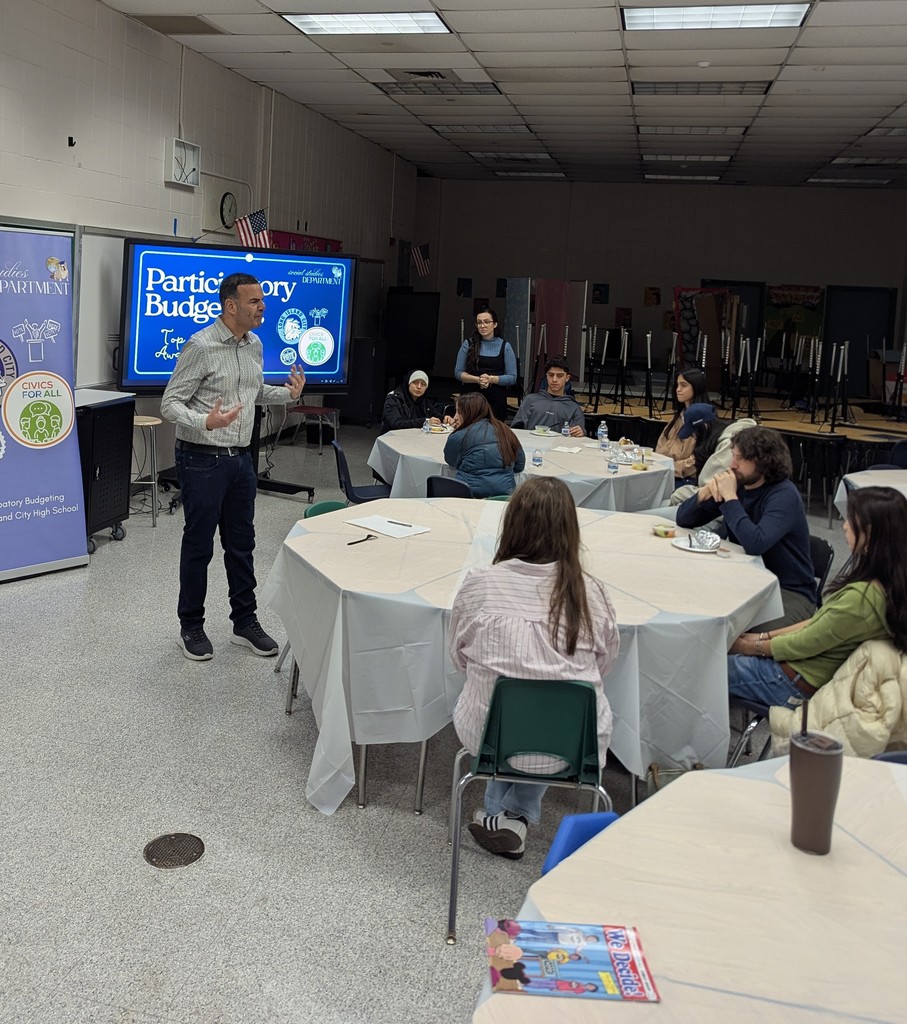 Mr. Voutsas  says how proud he is of all the students