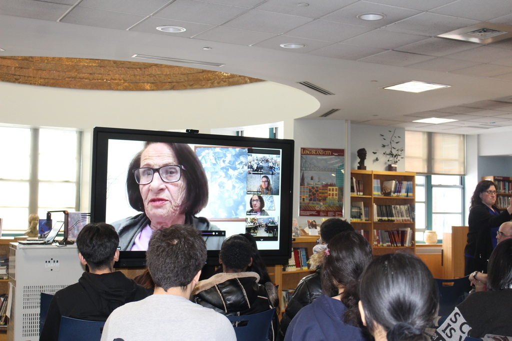 Holocaust survivor, Alice Ginsburg, shares her memories and testimony with the community. 