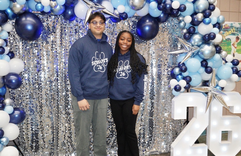 Seniors proudly wear their senior hoodies!