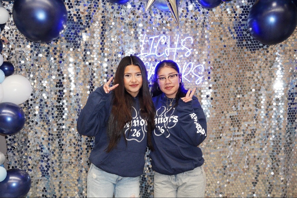 Seniors proudly wear their senior hoodies!