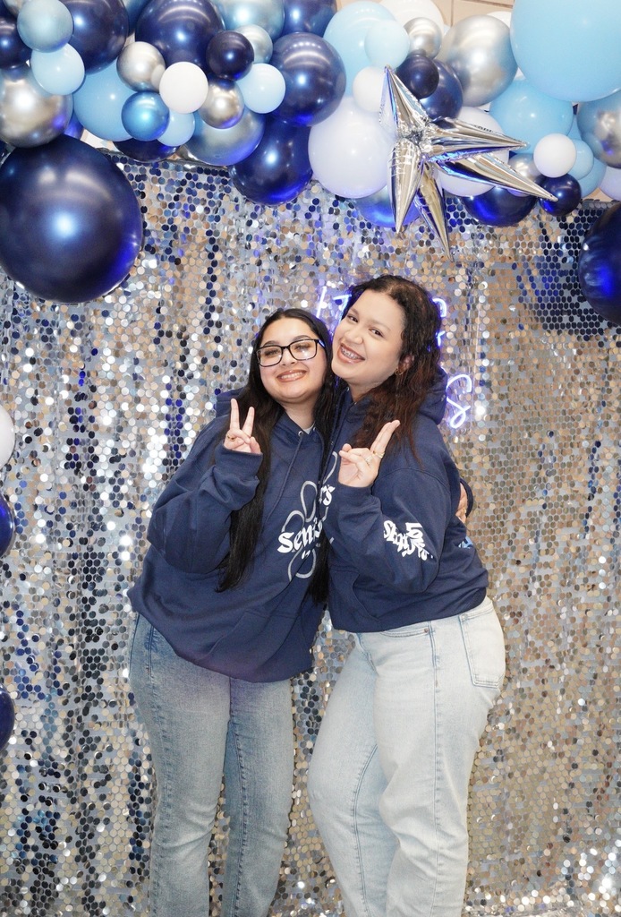 Seniors proudly wear their senior hoodies!