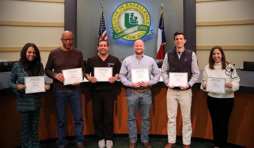 Trustees honored for service to the LISD community