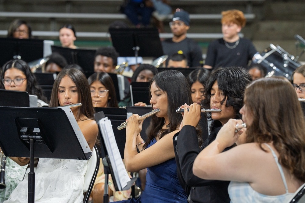 students performing