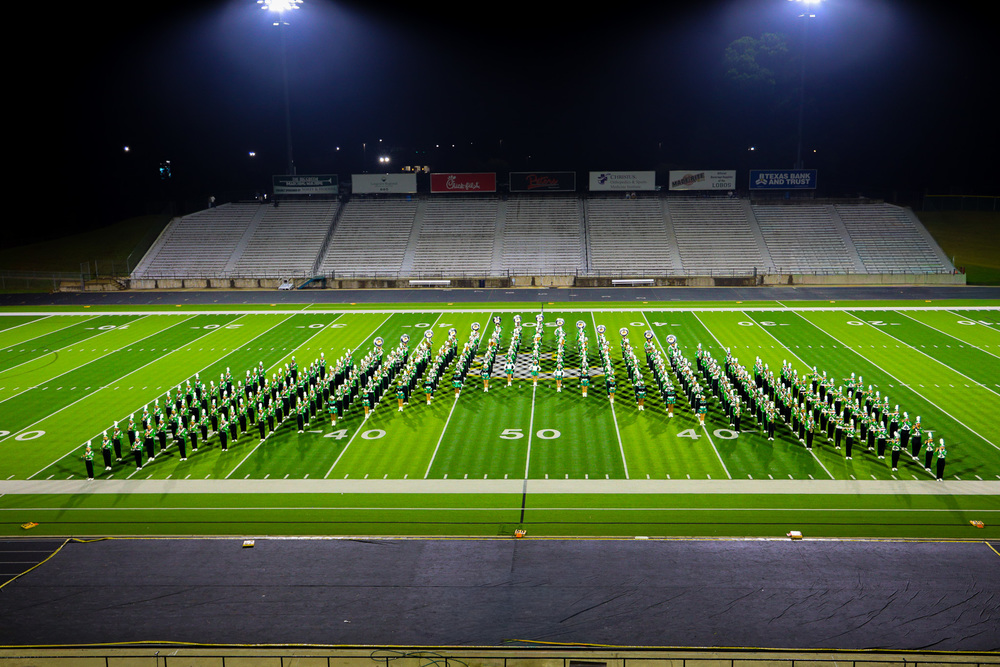 Lobo Band on Field