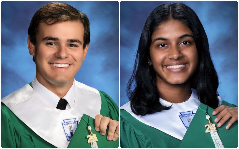 Pistone, Undavalli named top students for Class of 2024