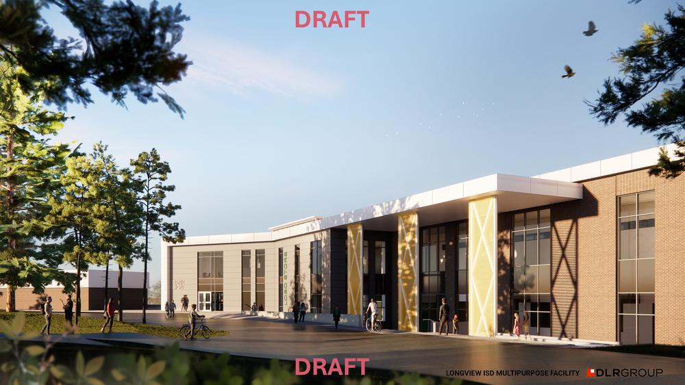 front of multipurpose building