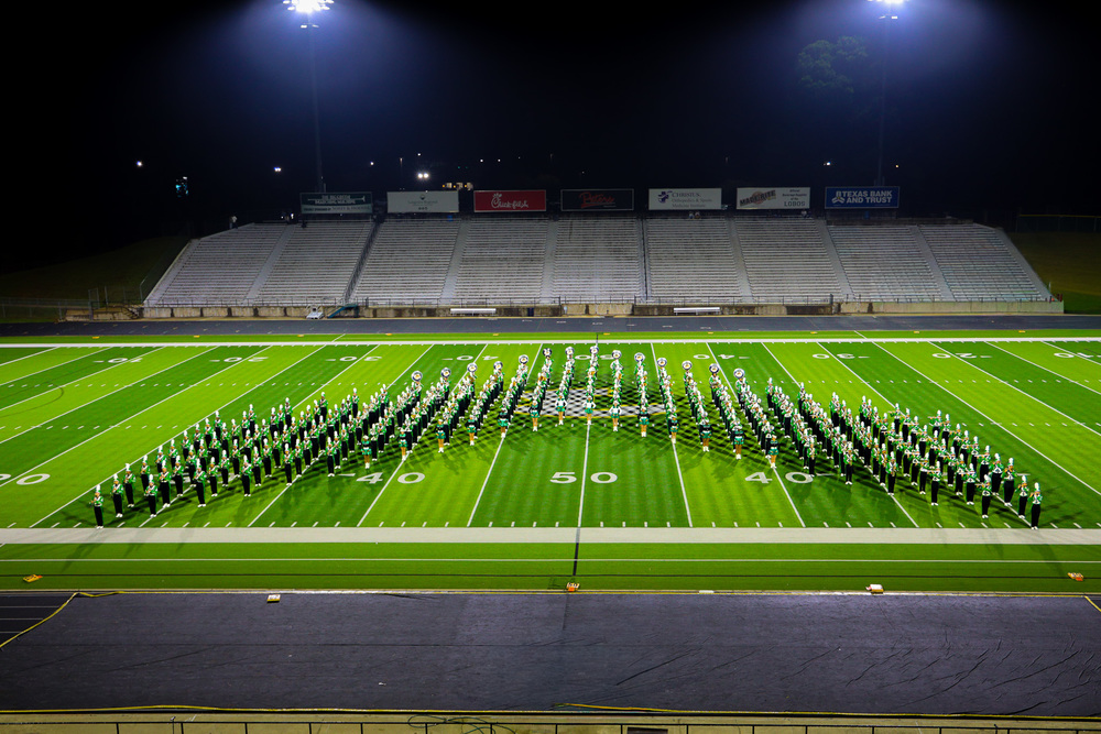 Lobo Band on Field
