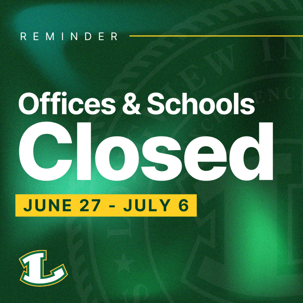 Reminder - Offices and schools closed June 27-July 6
